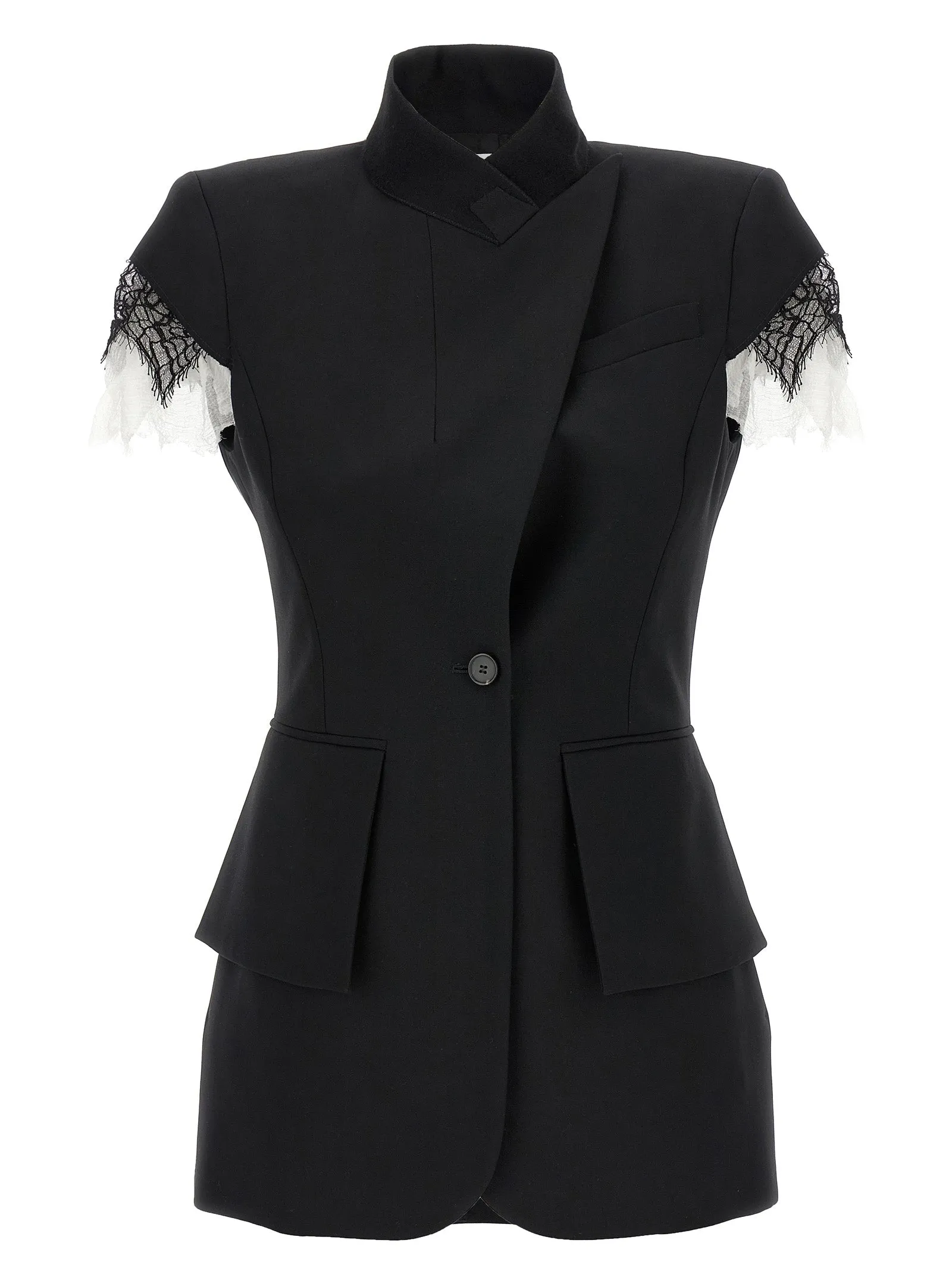 McQueen spetsdetalj blazer