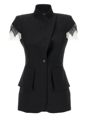 McQueen spetsdetalj blazer