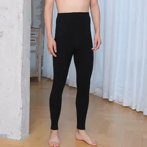 Men Leggings 100% Pure Cashmere Knitted Trousers Winter New Fashion High Quality Soft Pants Man Warm Elastic Pant Male Legging