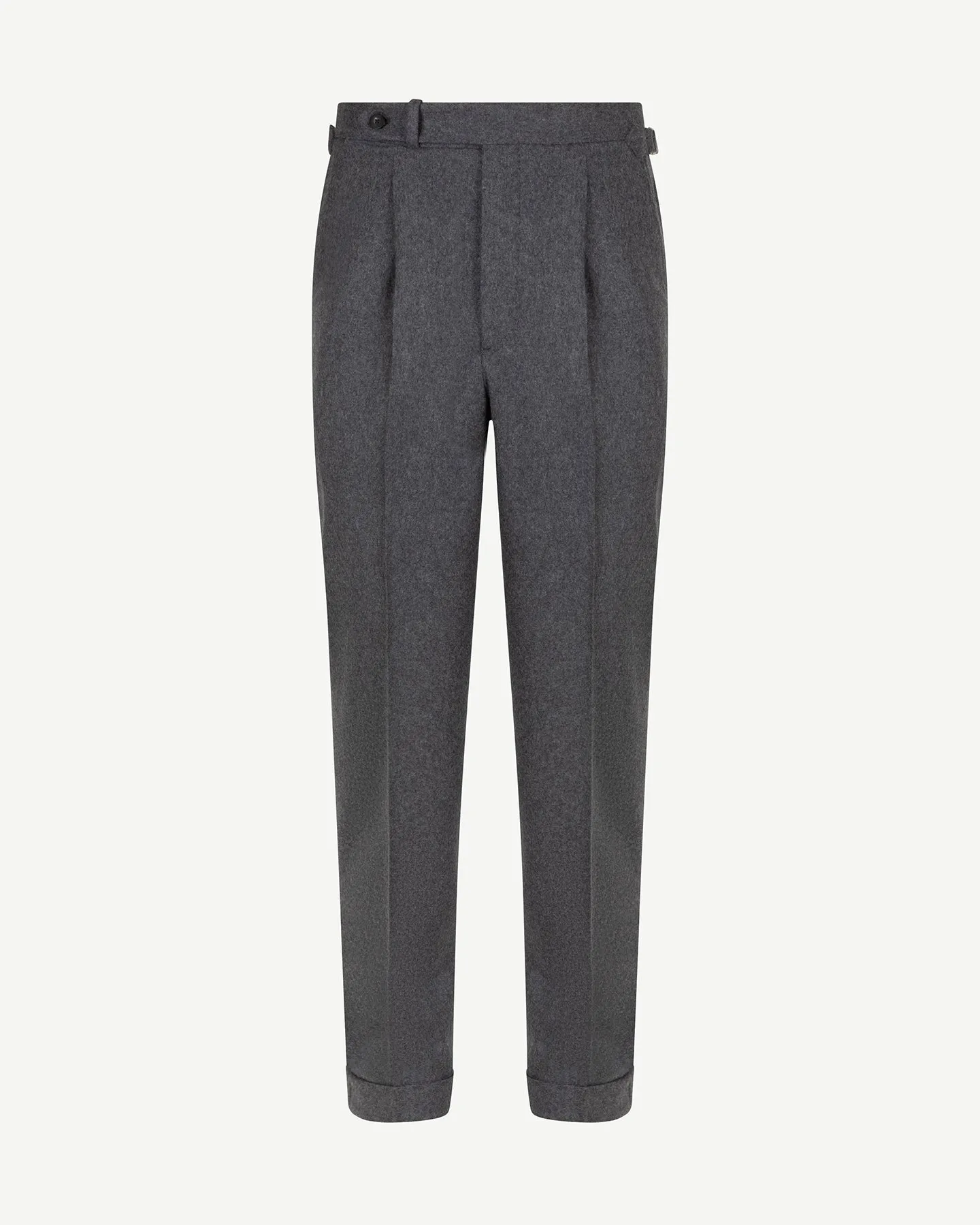Mid Grey Flannel Trousers