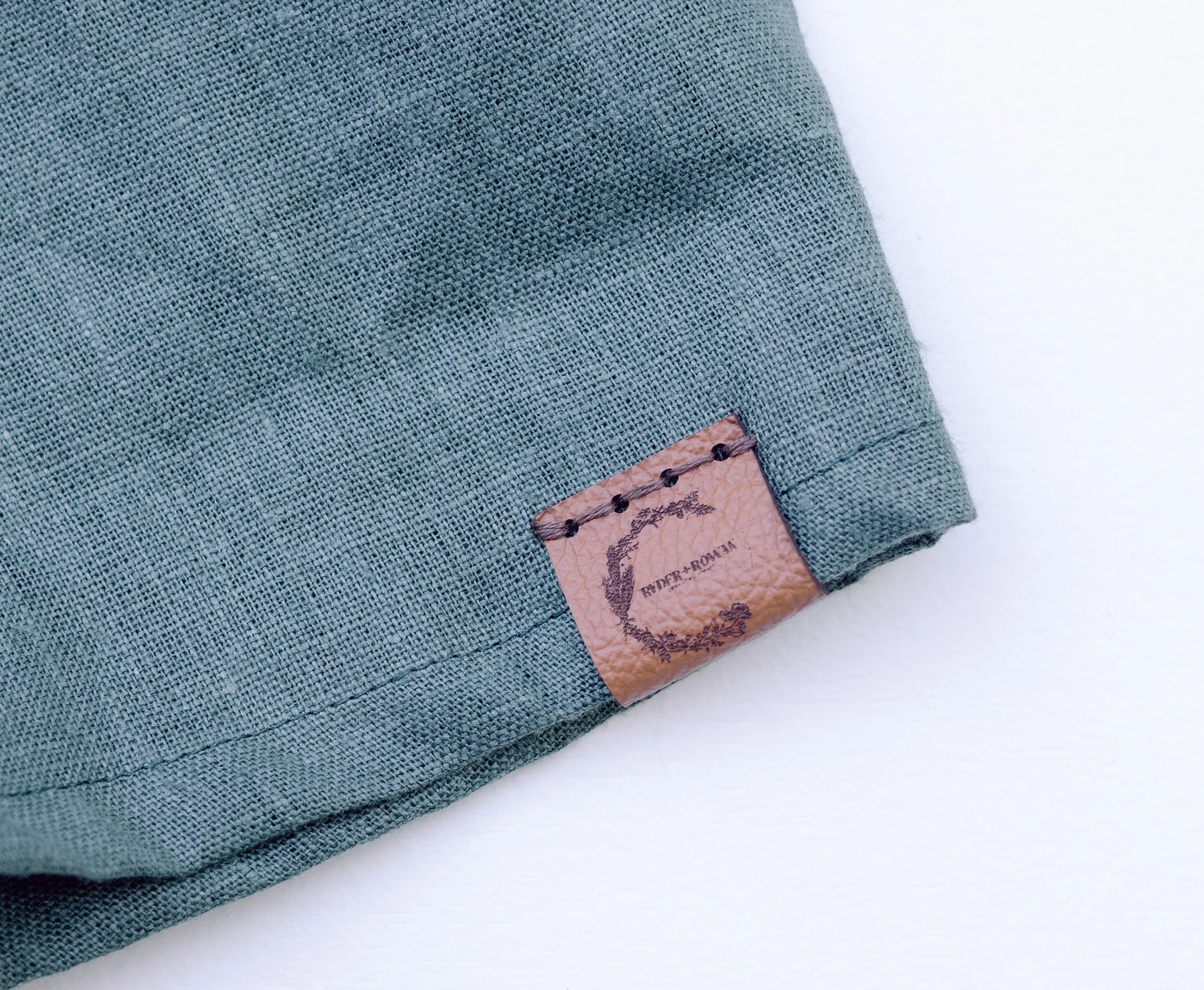 Monstera Linen Bottoms