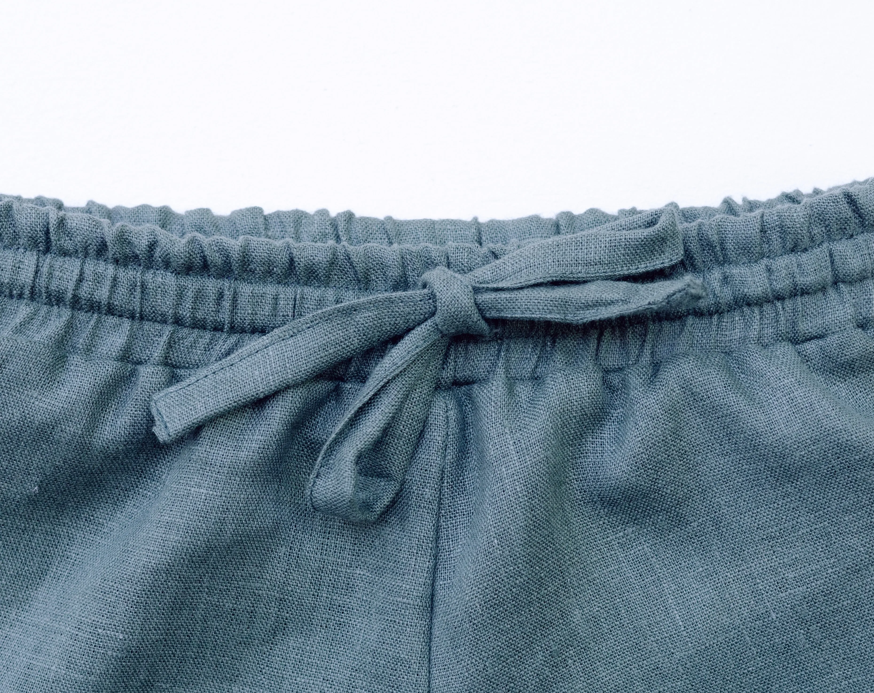 Monstera Linen Bottoms