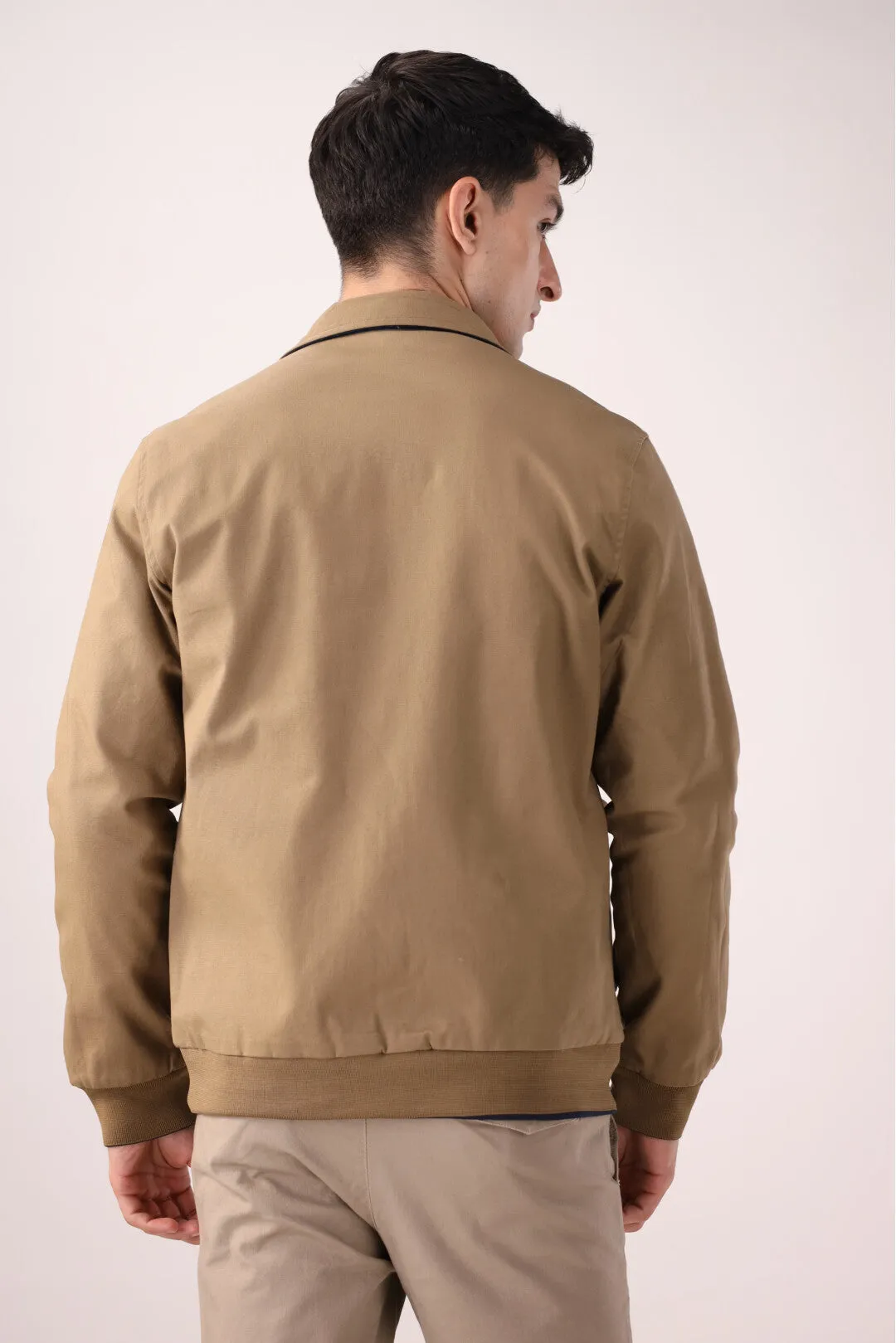 Navy-Brown Double-Sided Jacket