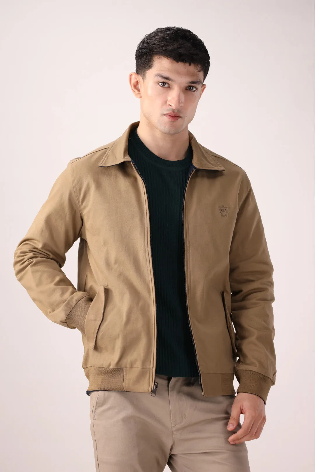 Navy-Brown Double-Sided Jacket
