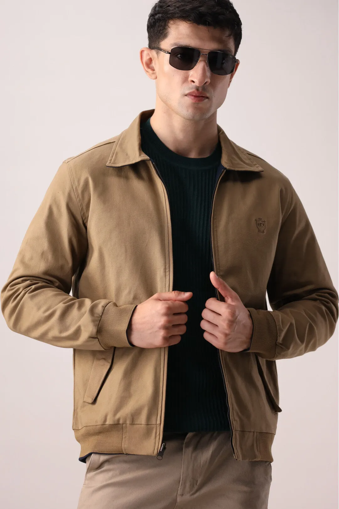 Navy-Brown Double-Sided Jacket