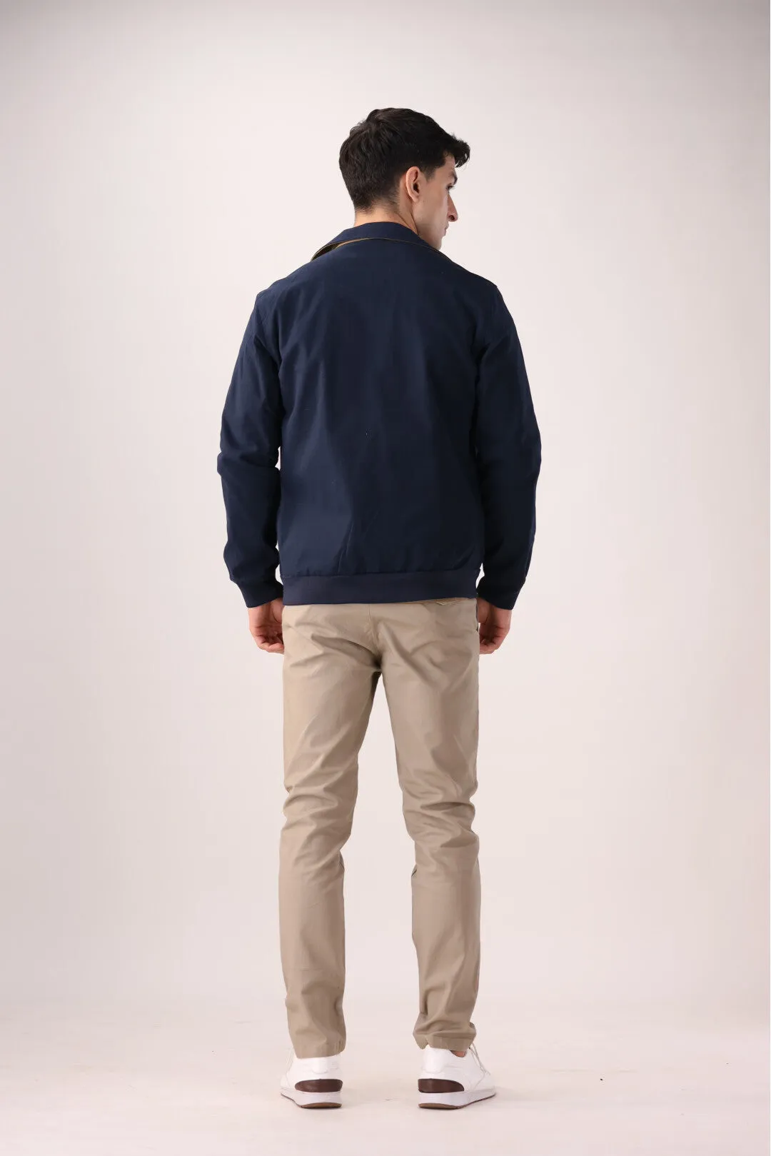 Navy-Brown Double-Sided Jacket
