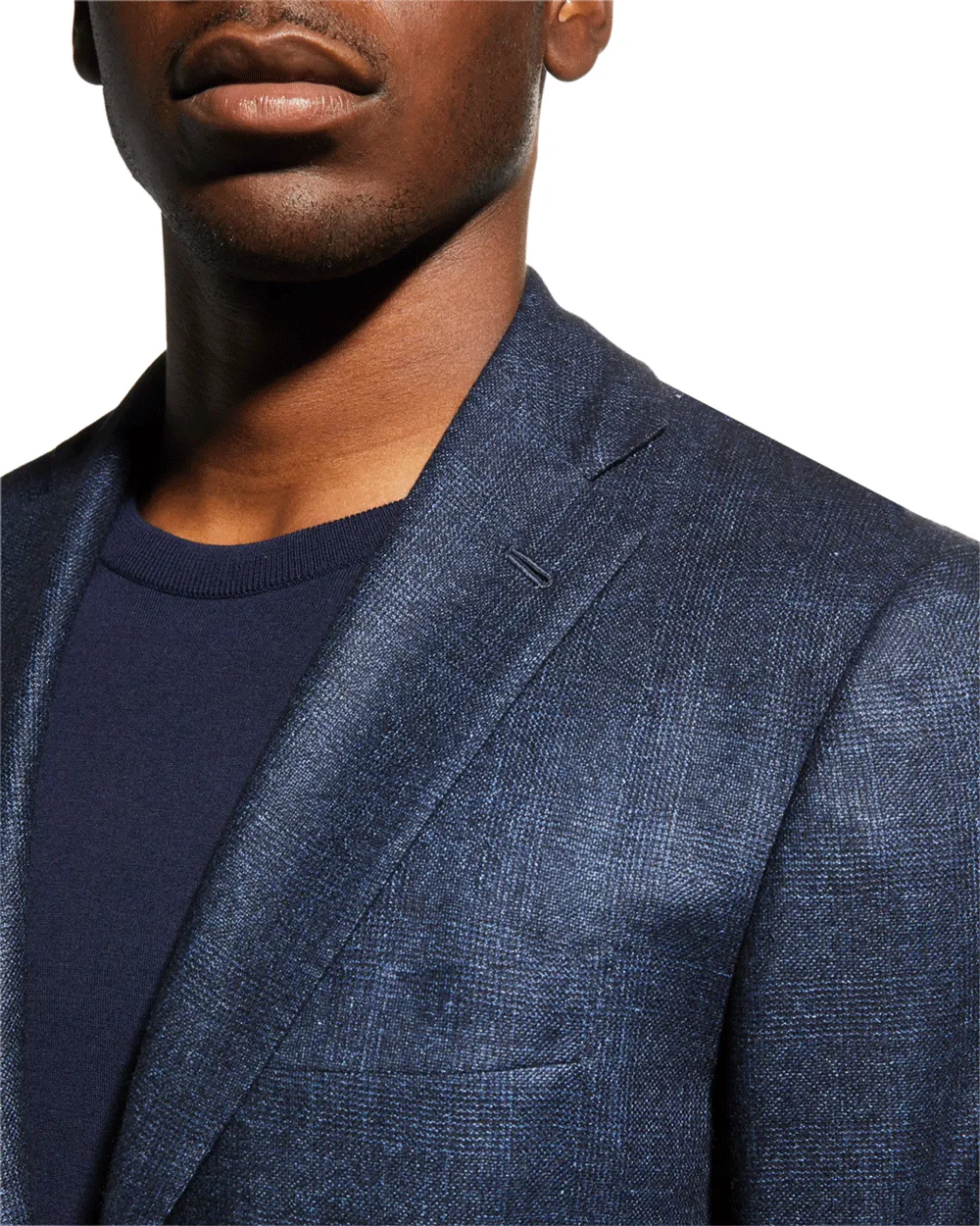 Navy Tonal Windowpane Suit