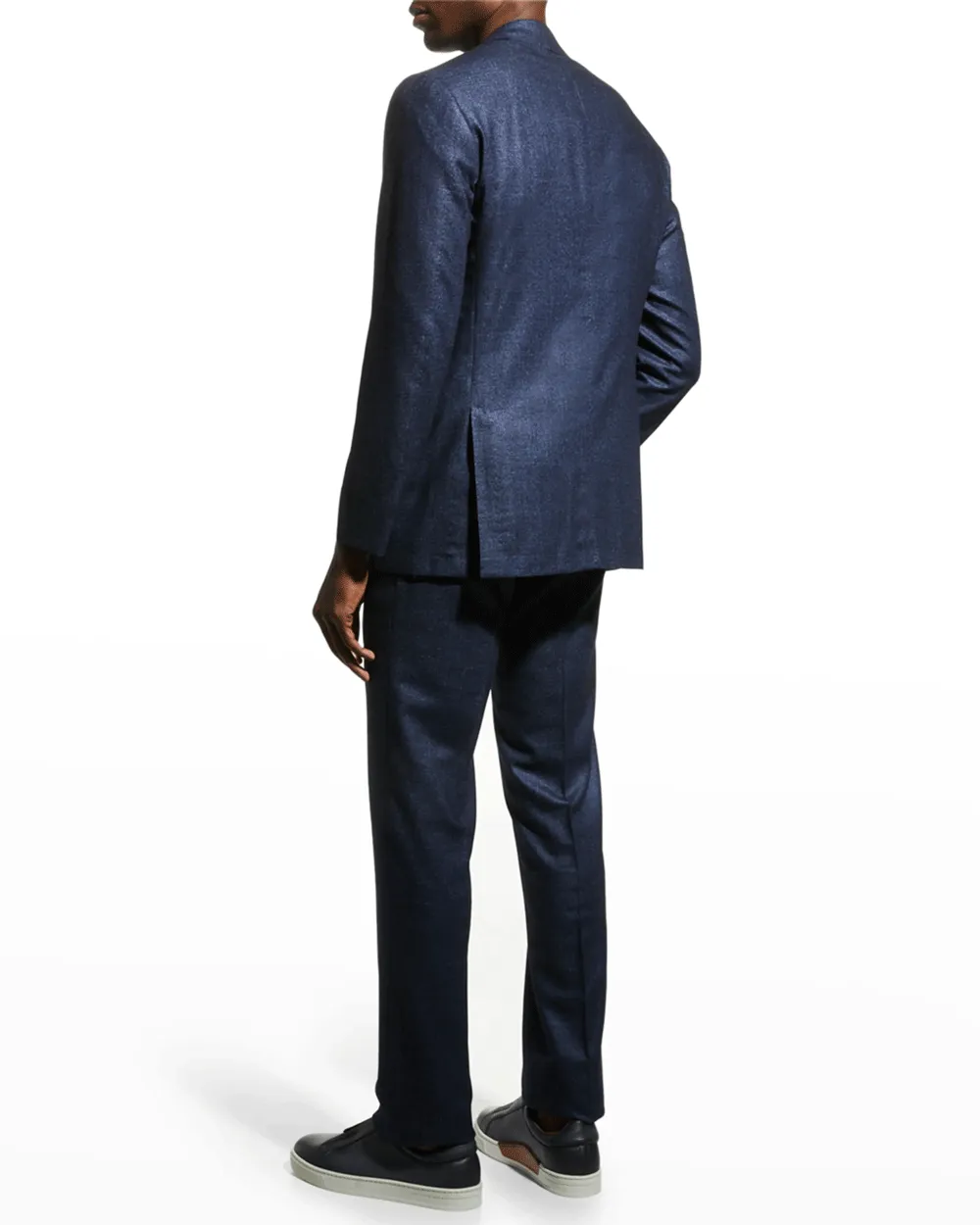 Navy Tonal Windowpane Suit