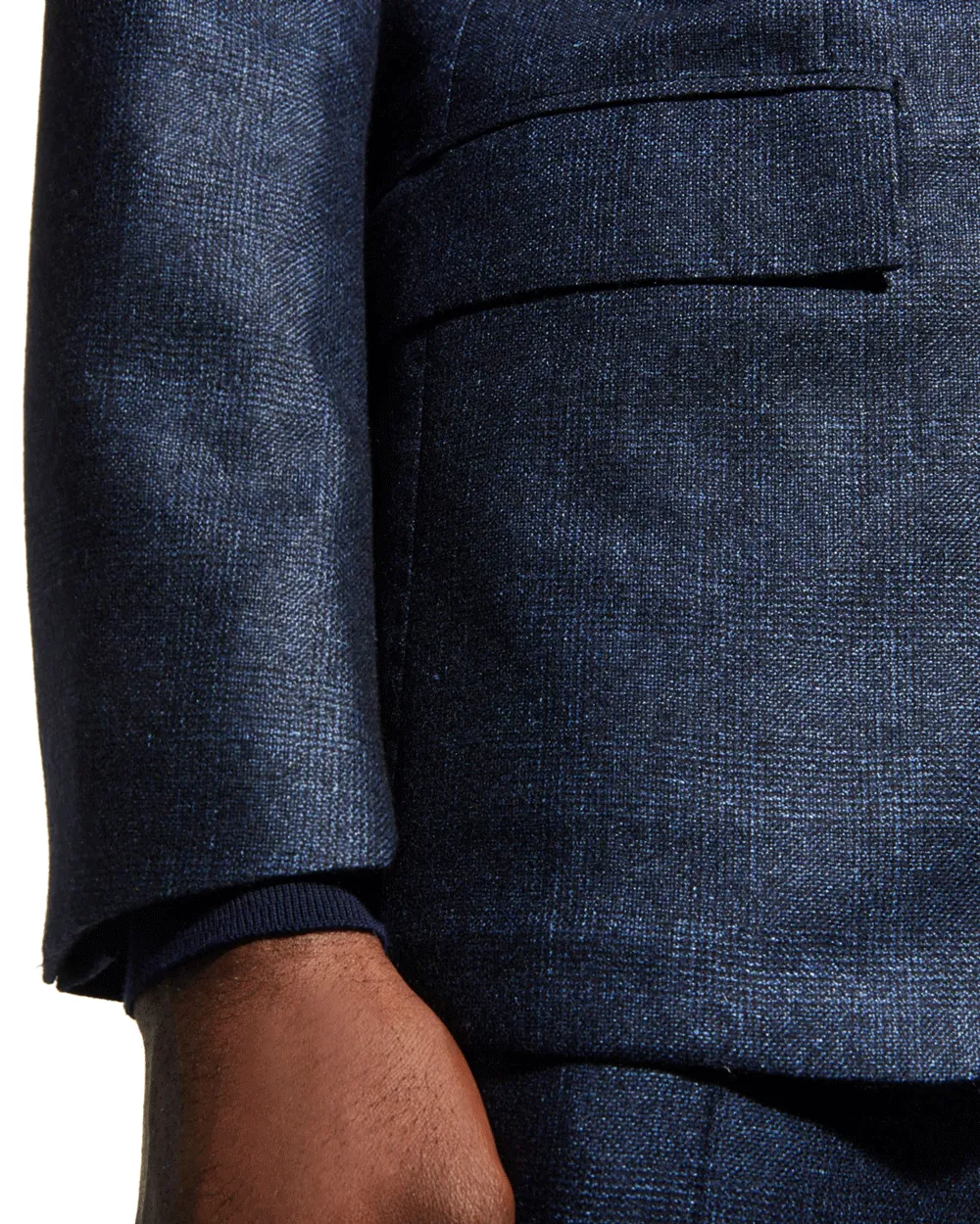 Navy Tonal Windowpane Suit