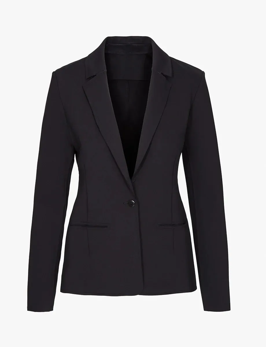 Neoprene CEO Blazer in Black
