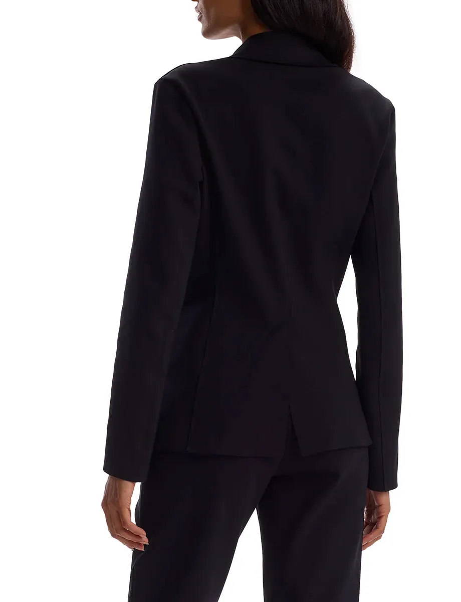 Neoprene CEO Blazer in Black