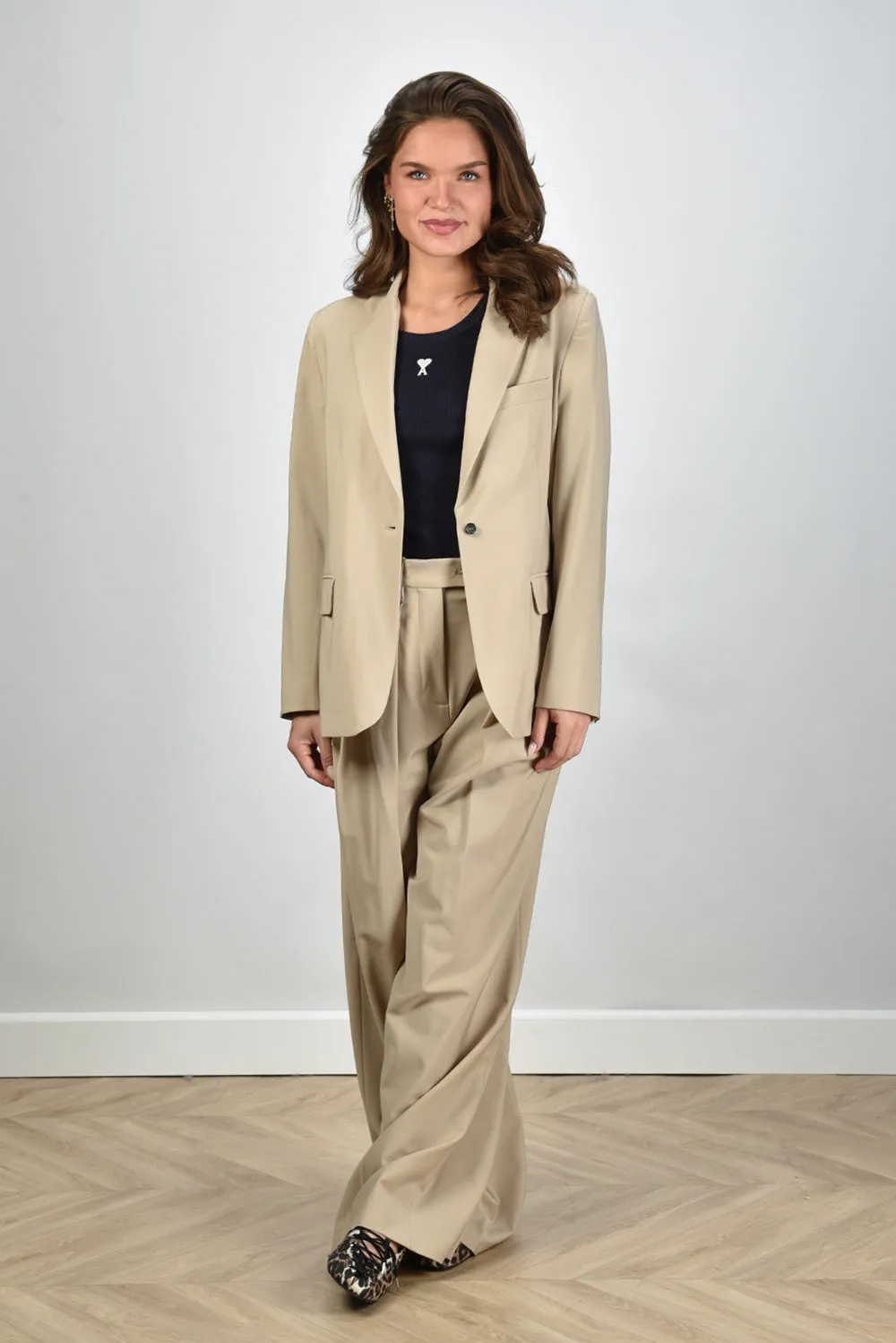 Nine In The Morning blazer Bella 9SS25-BEL17 sabbia