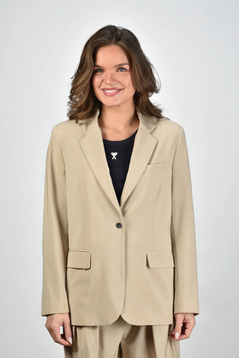 Nine In The Morning blazer Bella 9SS25-BEL17 sabbia