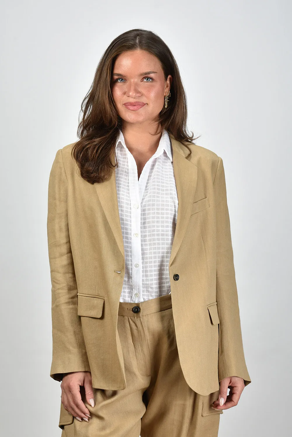 Nine In The Morning blazer Bella 9SS25-BEL19 camel