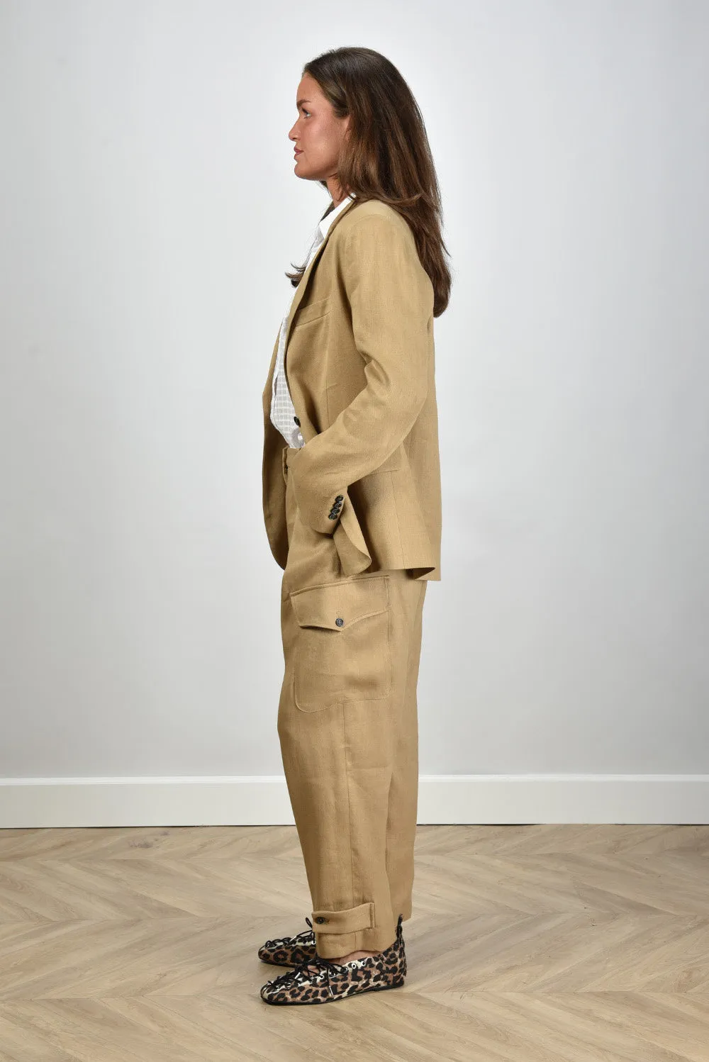 Nine In The Morning blazer Bella 9SS25-BEL19 camel