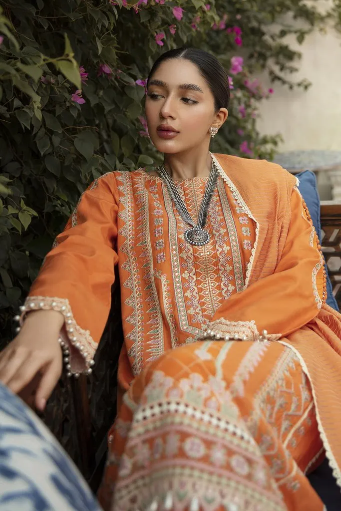 NW-12 | Qalamkar Qline Linen Winter Collection 2021 | Unstitched Embroidered Organza Suits