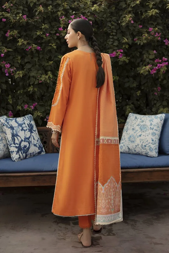 NW-12 | Qalamkar Qline Linen Winter Collection 2021 | Unstitched Embroidered Organza Suits
