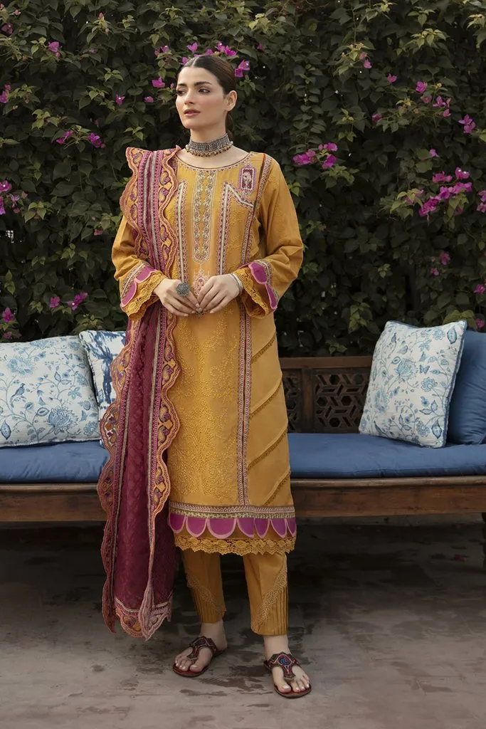 NW-13 | Qalamkar Qline Linen Winter Collection 2021 | Unstitched Embroidered Organza Suits