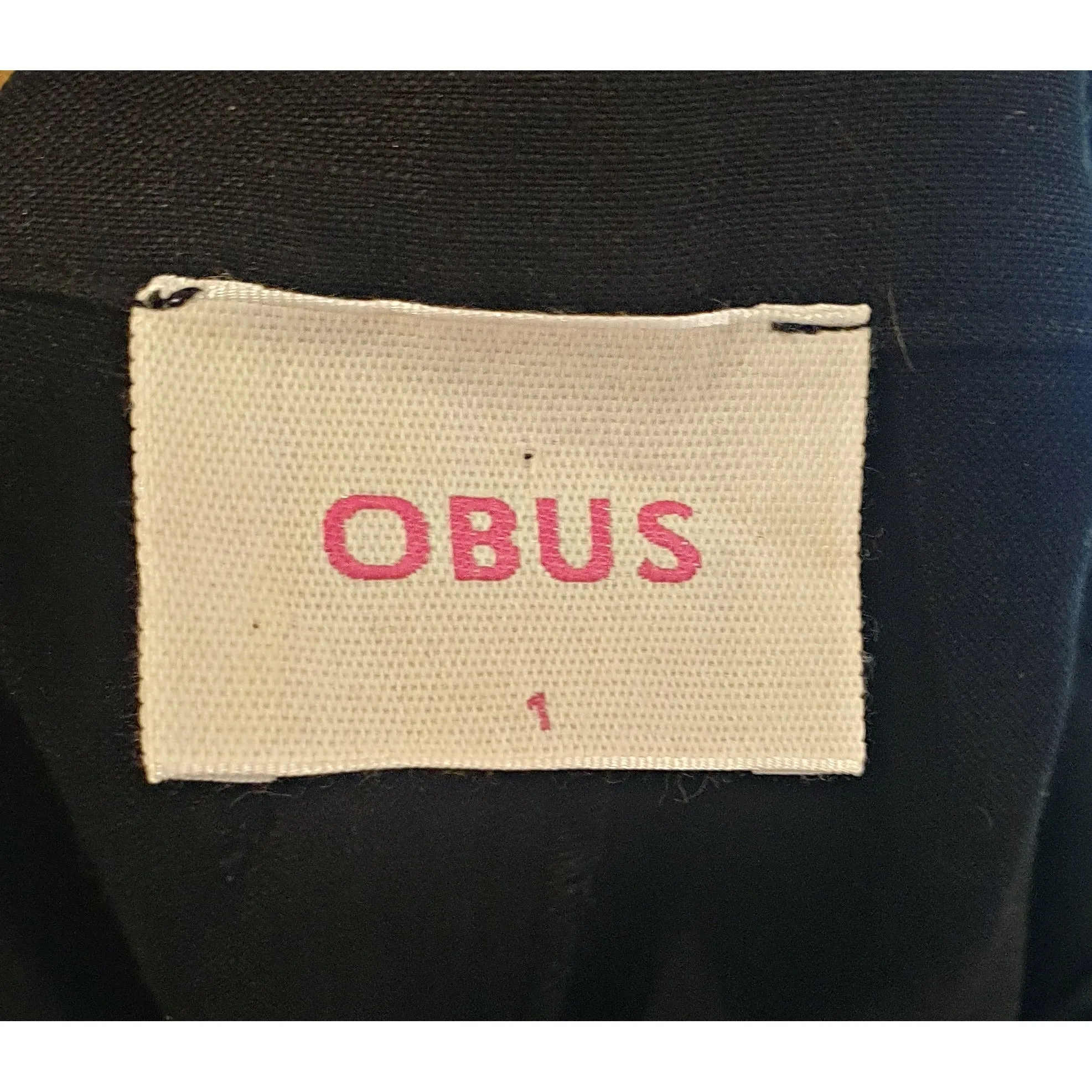 Obus black linen shorts with pockets size 1 (best fits size 8)