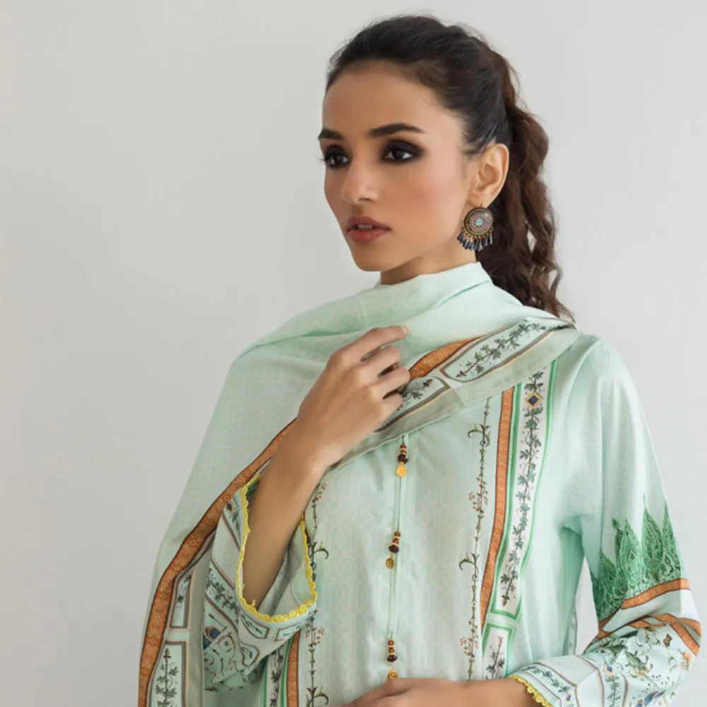 Orchid Digital Printed Linen 3 Pcs Un-Stitched Suit Vol 1 - 04
