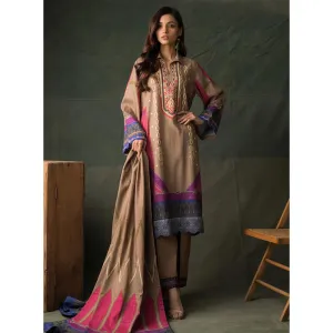 Orchid Digital Printed Linen 3Pcs Un-Stitched Suit - 08