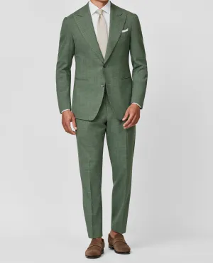 Paulo Oliveira Laurel Green Wool & Linen Stretch