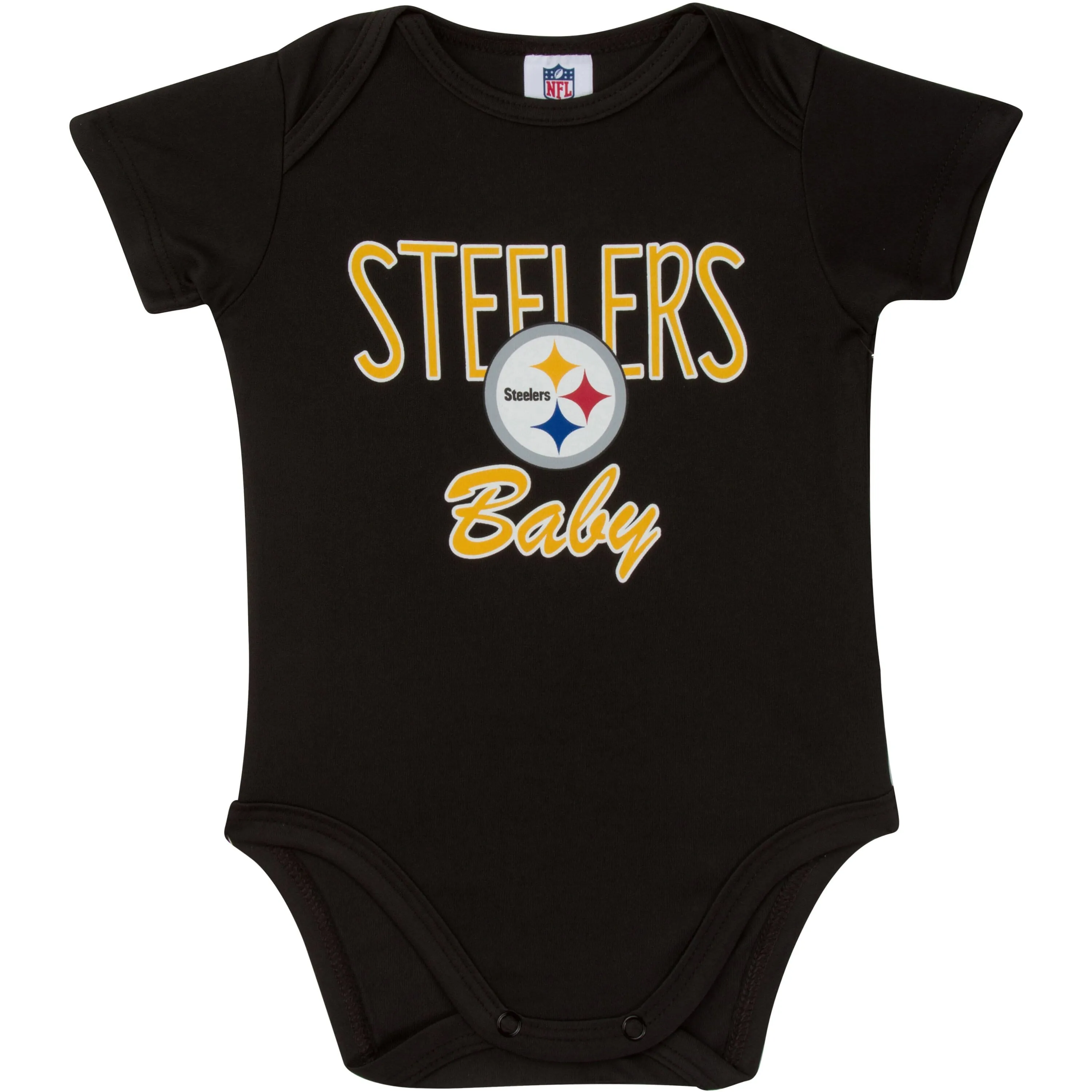 Pittsburgh Steelers Baby Boy Short Sleeve Bodysuit