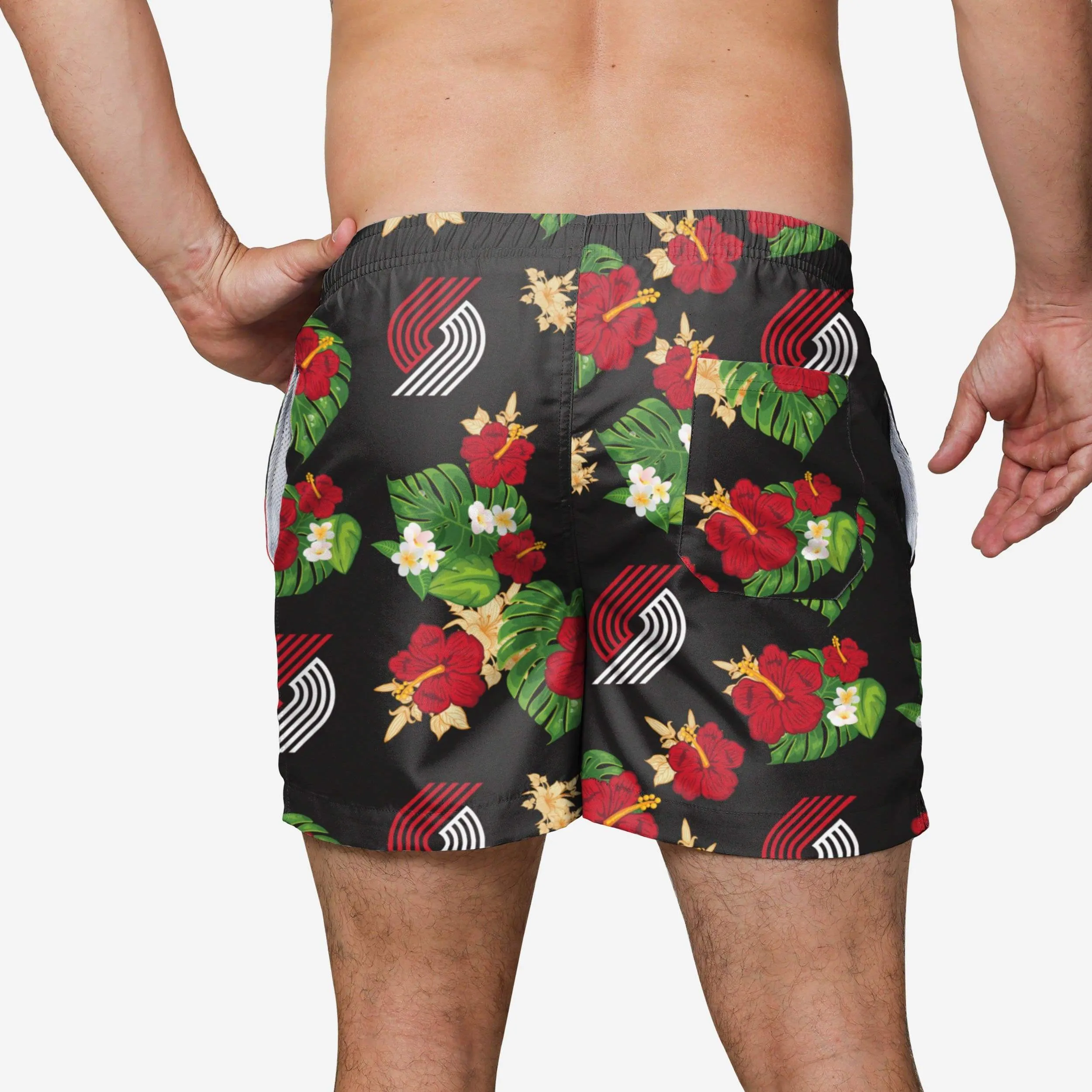 Portland Trail Blazers Floral Swimming Trunks