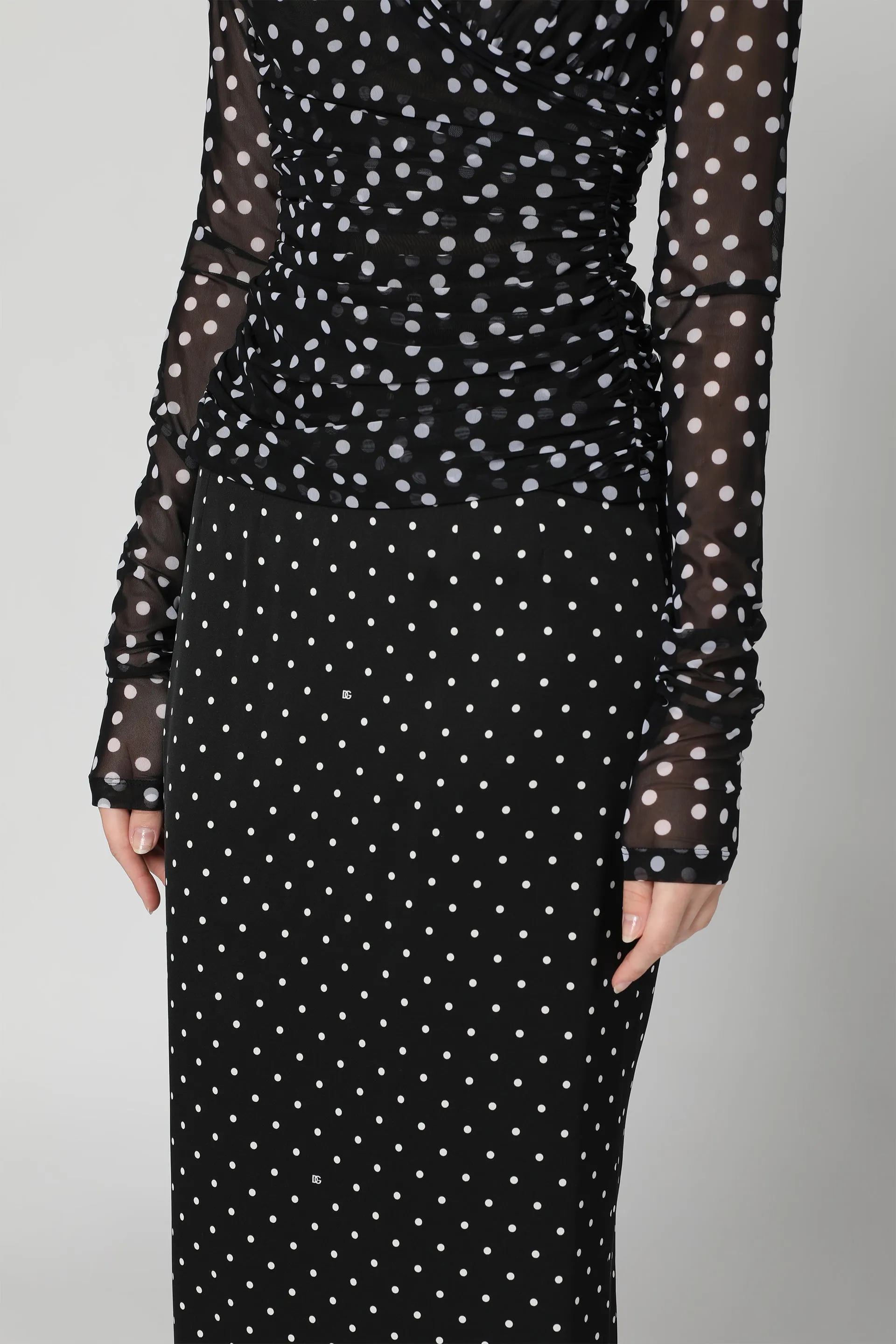 Printed pencil skirt