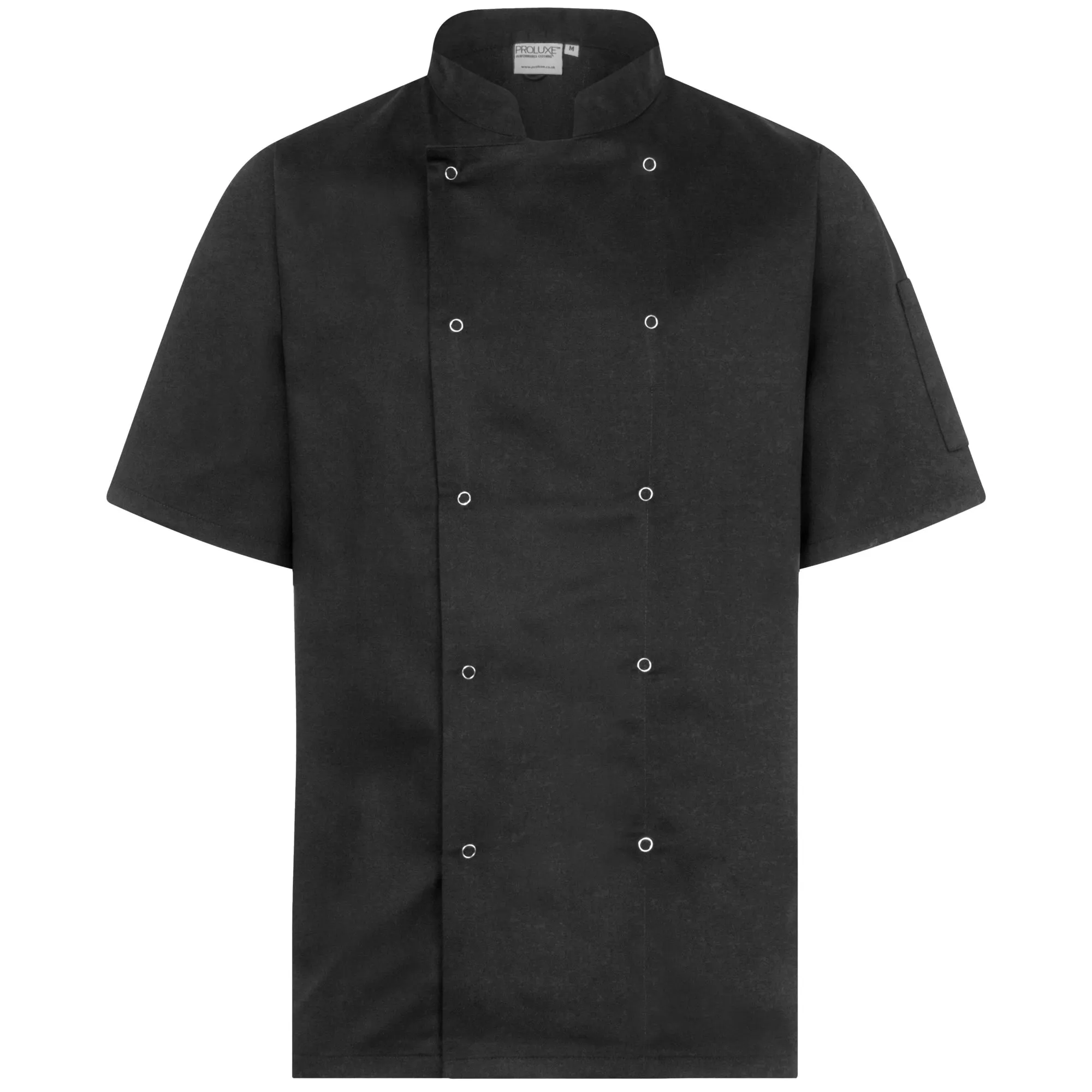 Proluxe Professional Chefs Jacket - Short Sleeve - Unisex - Black