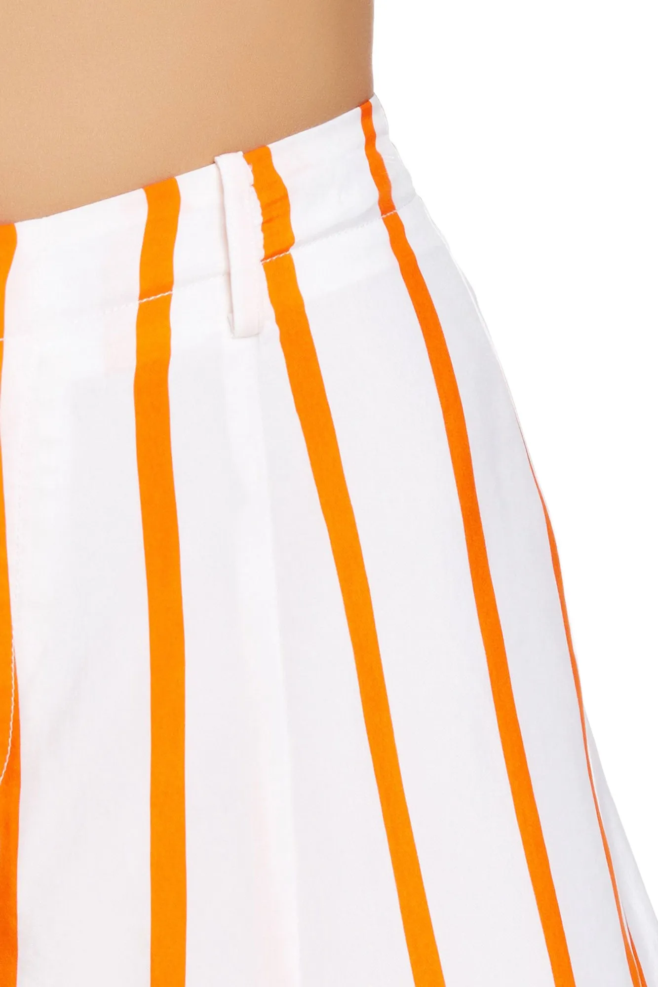 REBECCA MINKOFF Women's White & Persimmon Santos Short $198 NWT