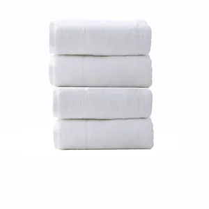 Renee Taylor Aireys 650 GSM Zero Twist 4 Piece Bath Towel Snow