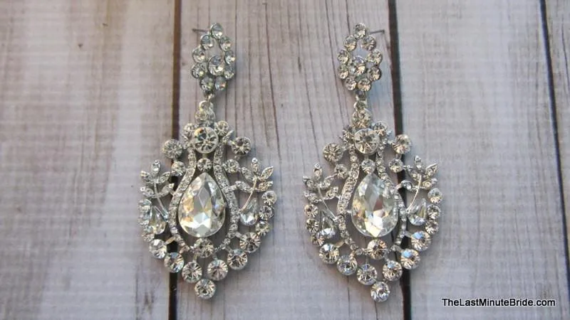 Rhinestone Dangle Earrings (more colors)