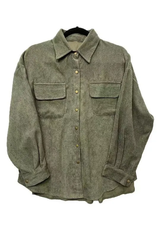 Ribbed corduroy jacket