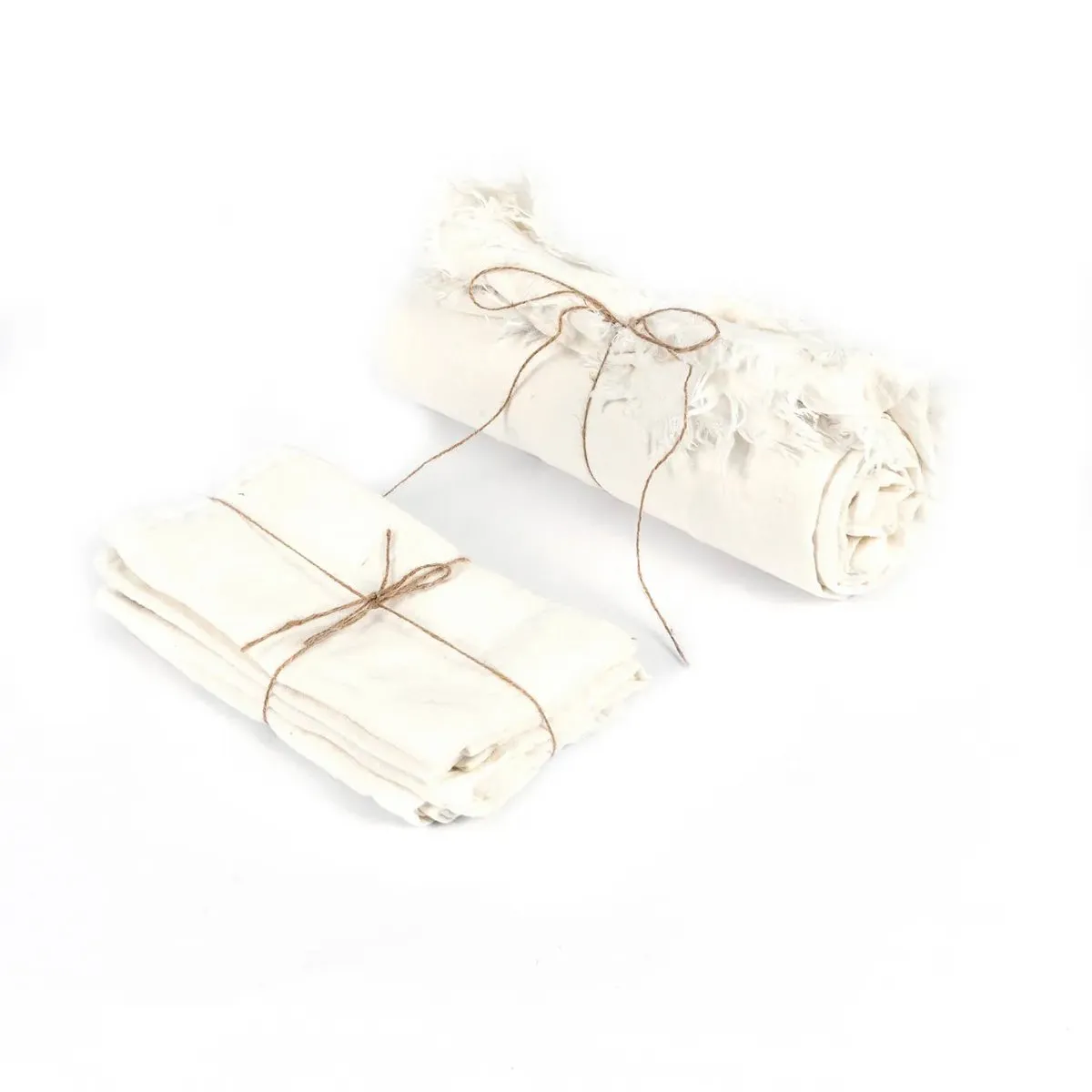 Rootz Linen Tablecloth - White Cover - Dining Linen - Luxurious Fabric - 150cm x 150cm x 1cm