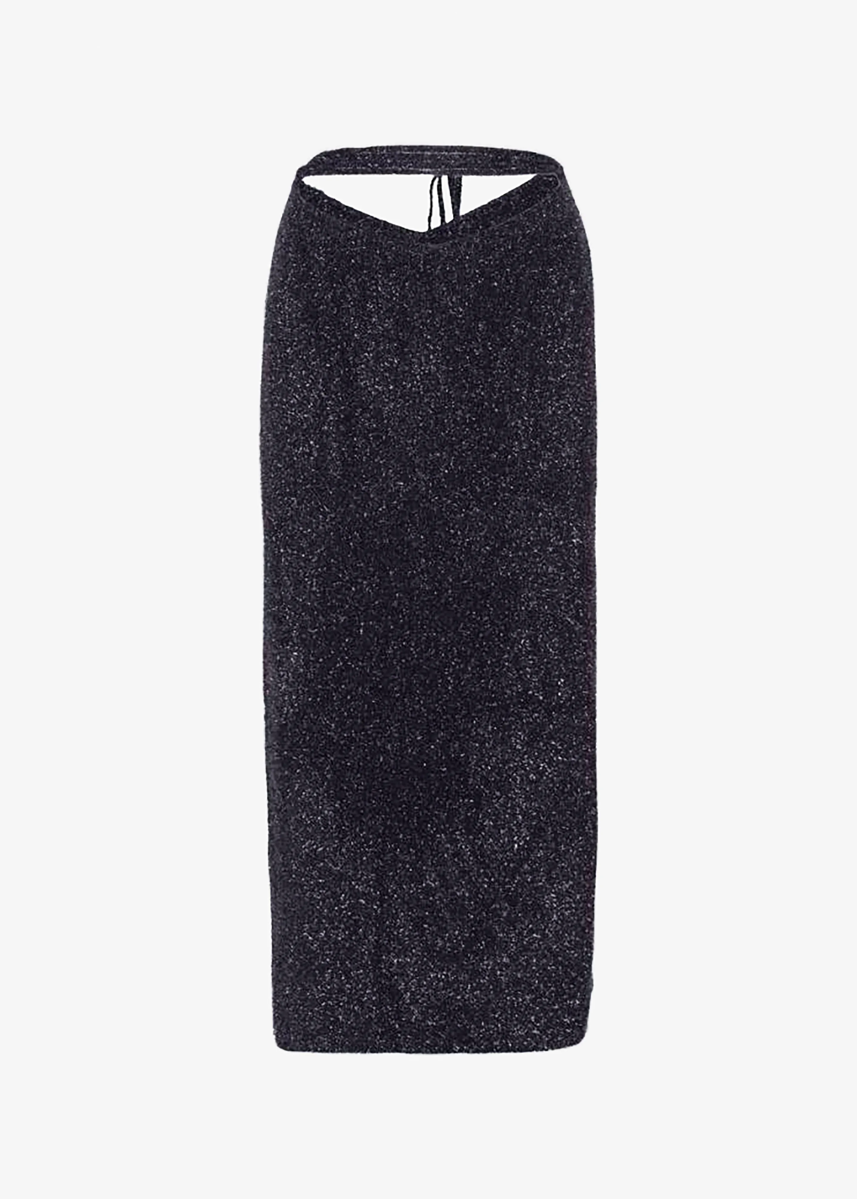 ROTATE Glitter Knit Pencil Skirt - Blue Nights