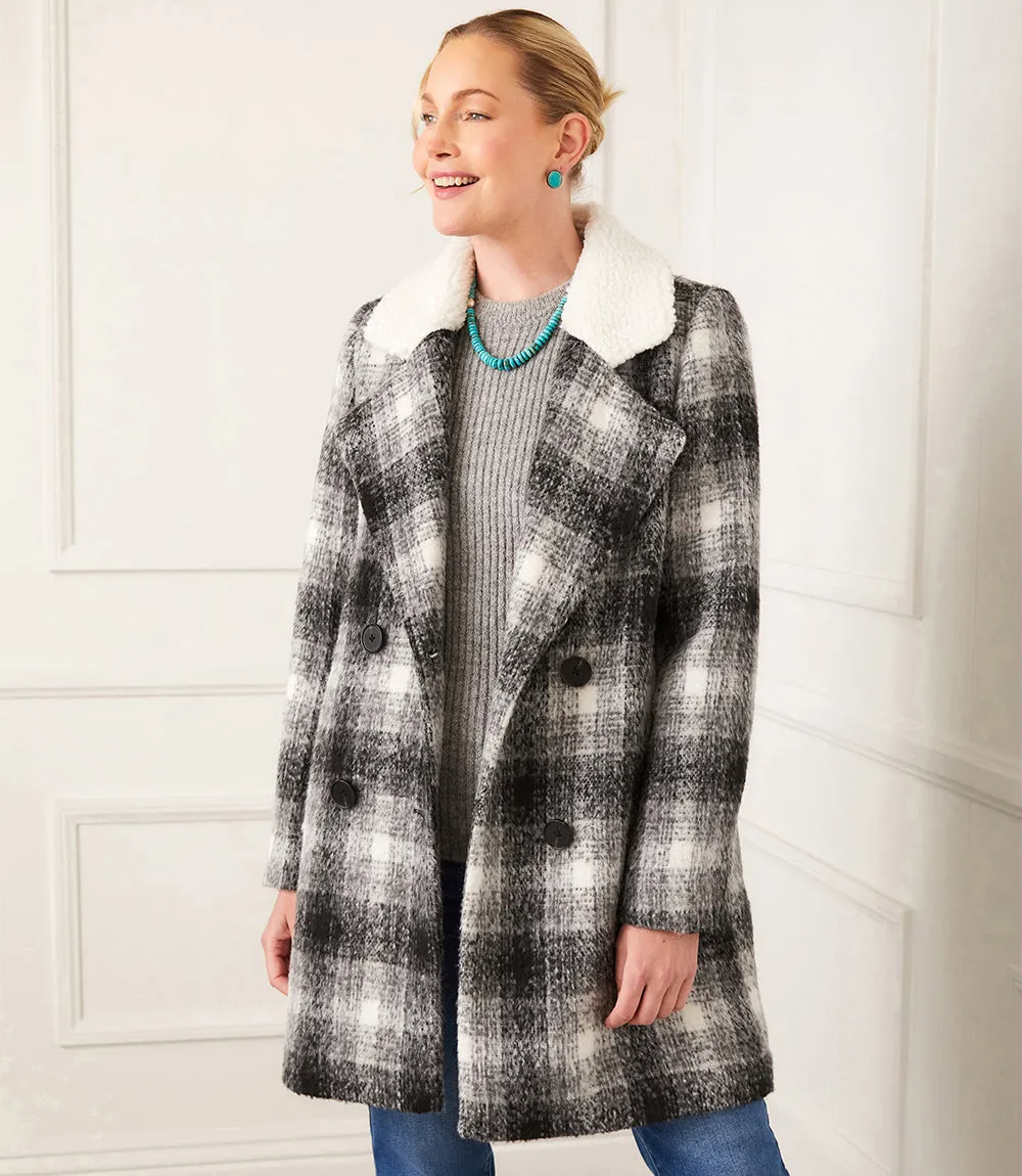Shearling Collar Coat