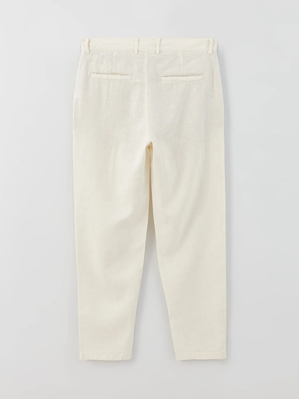 Slim Fit Linen Blend Men's Trousers
