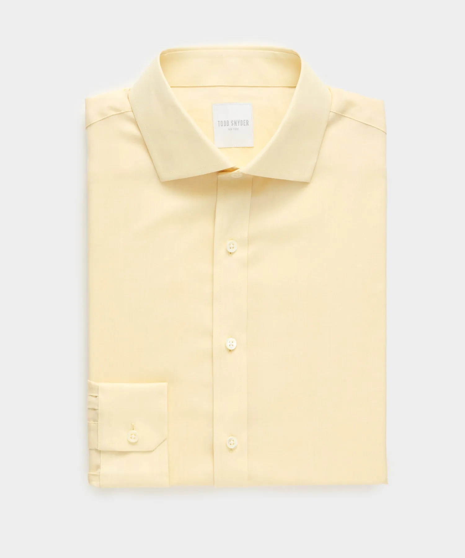 Slim Fit Merino Spread Collar Dress Shirt