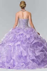 Sparkly Sequins Sweetheart Ball Gown Quinceanera Dresses 15 Party Beaded Organza Special Occasion Princess Birthday Gowns