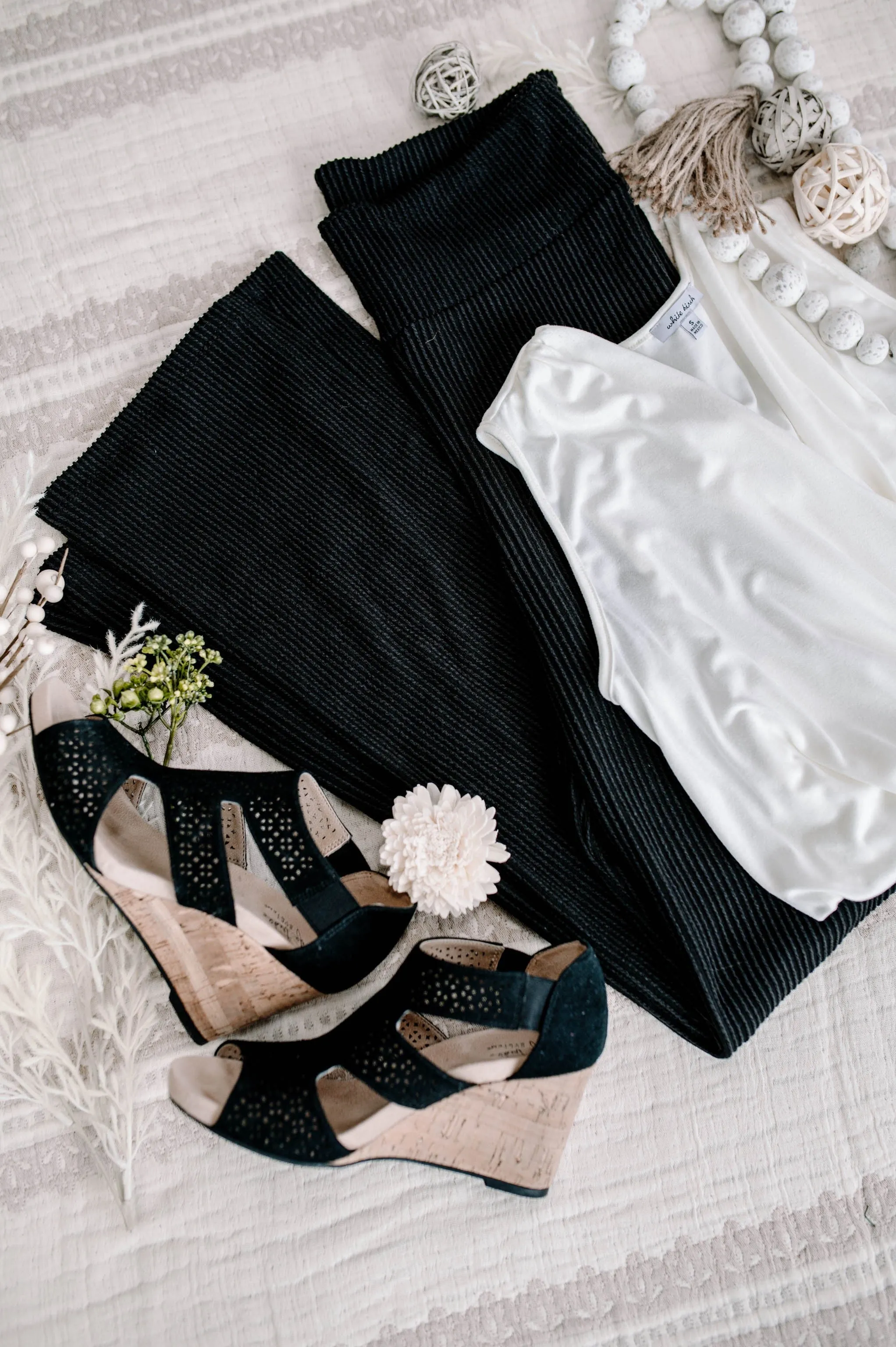 Straight To The Point Ribbed Dressy Yoga Pants