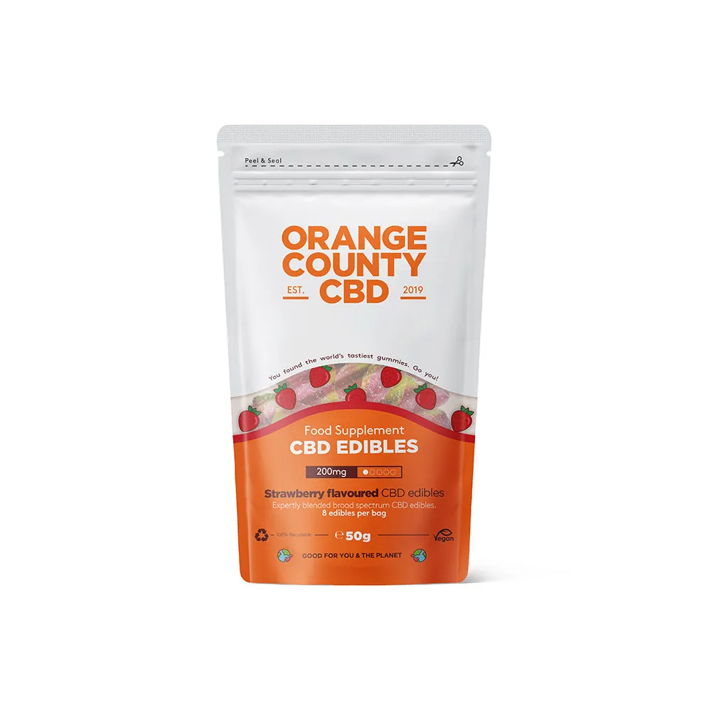 Strawberries (Short Shelf-Life*) 5-Pack CBD Gummies Grab Bag 200mg