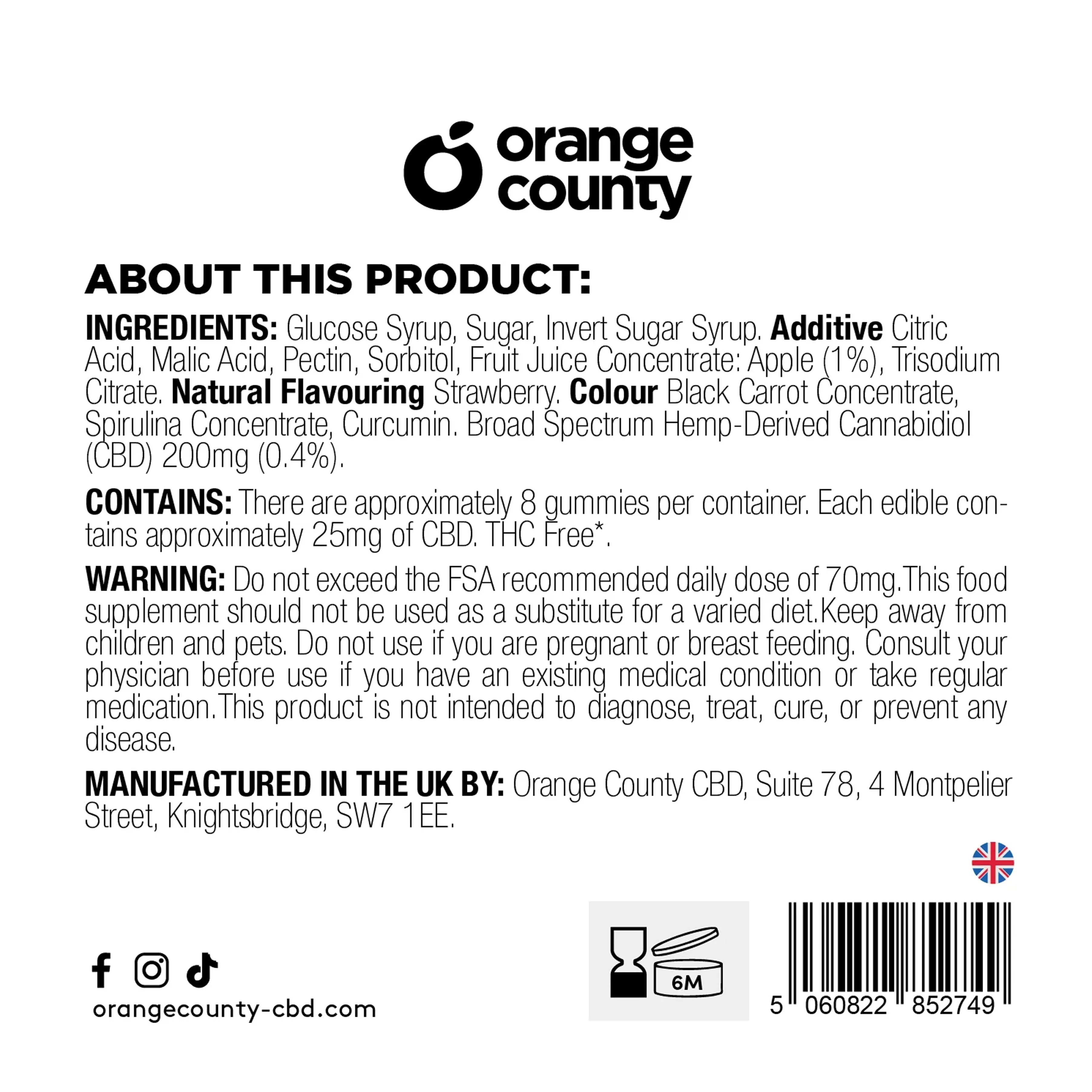 Strawberries (Short Shelf-Life*) 5-Pack CBD Gummies Grab Bag 200mg