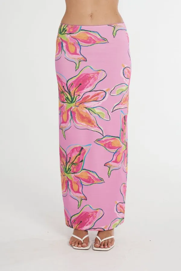 Summi Maxi Skirt Lilac Lily