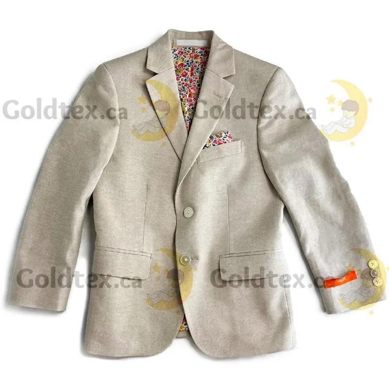 Tallia Formal Wear Boys Linen & Cotton Blaser
