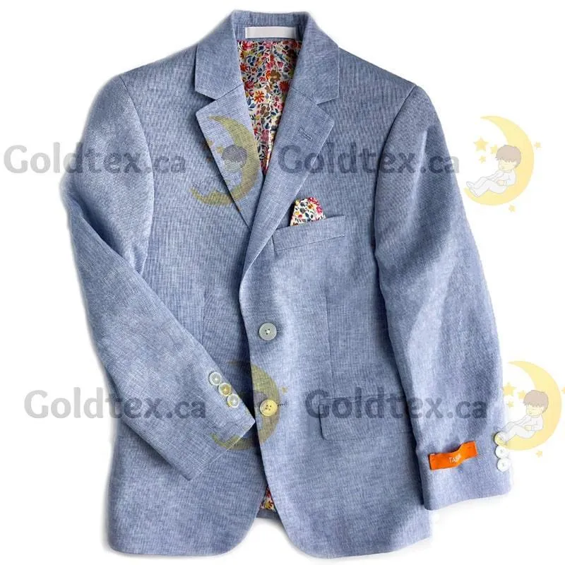 Tallia Formal Wear Boys Linen & Cotton Blaser