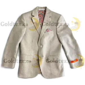 Tallia Formal Wear Boys Linen & Cotton Blaser