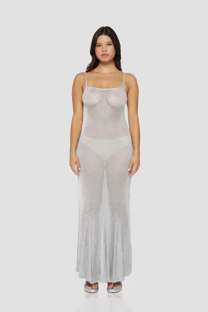 The Serafina Dress in Silver