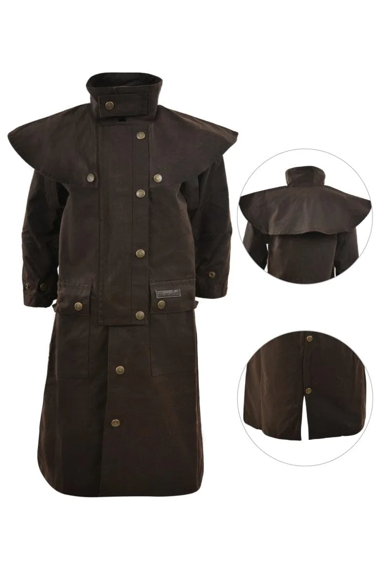 Thomas Cook Oilskin Coat Kids High Country Long
