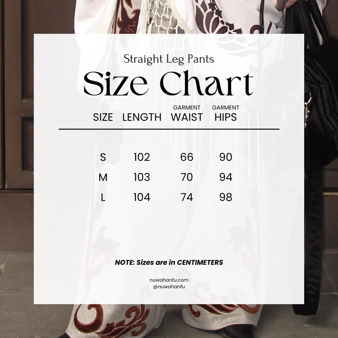 Ting Gua 挺括 Structured Neo Chinese Woolen Wide Leg Trousers